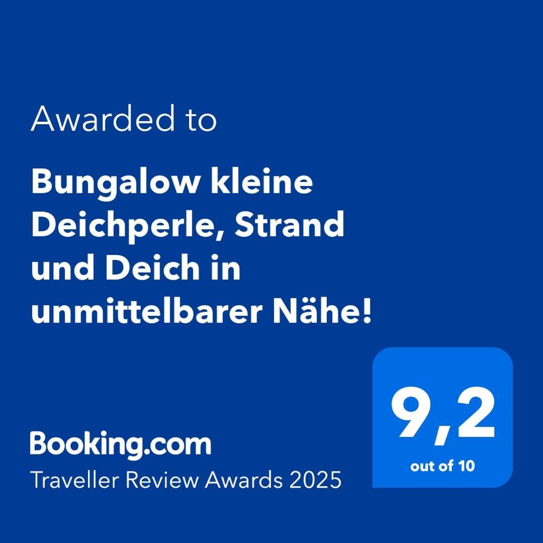 Bungalow Kleine Deichperle, Strand Und Deich In Unmittelbarer Naehe! 렘머 외부 사진